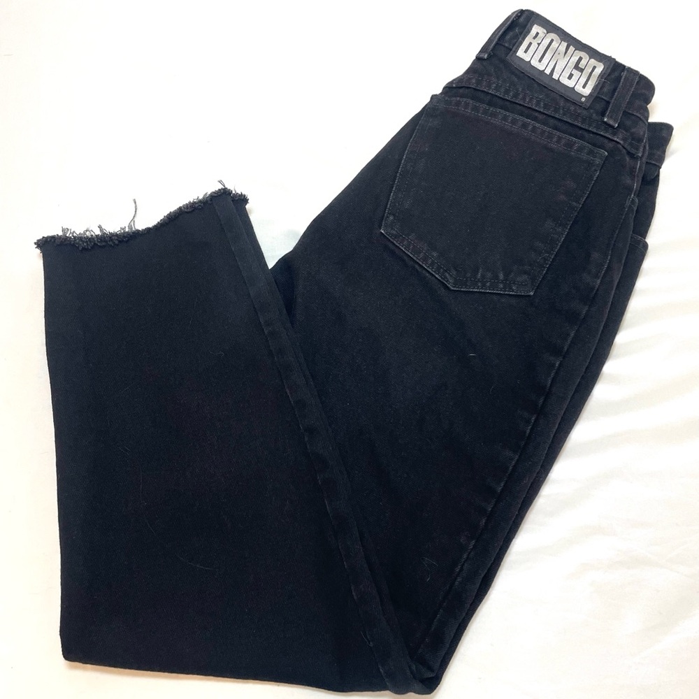 BONGO Black Denim Ankle Pants